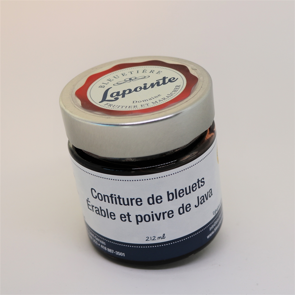 Confiture de bleuets au poivre de Java 212 ml