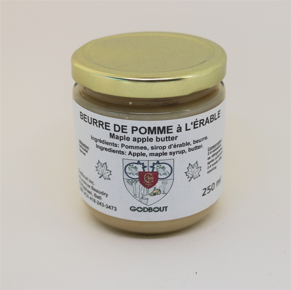 Beurre de pommes à l’érable 250 ml