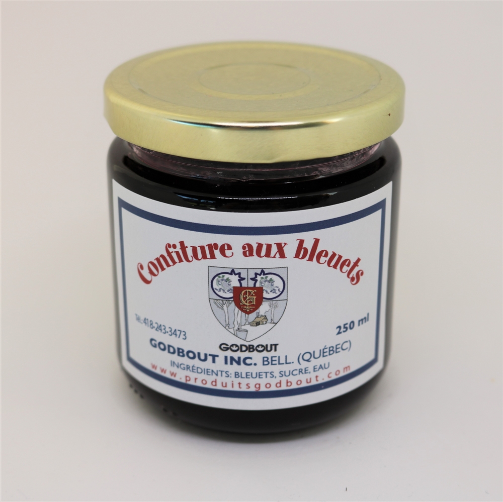 Confiture aux bleuets sauvages 250 ml