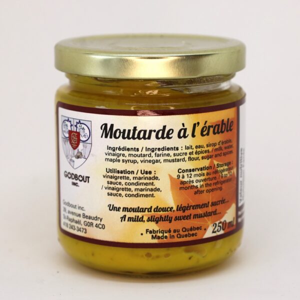 Moutarde à l'érable 250 ml